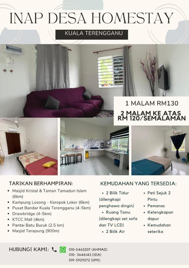 Inap Desa Homestay Batu Buruk กัวลาตรังกานู ภายนอก รูปภาพ